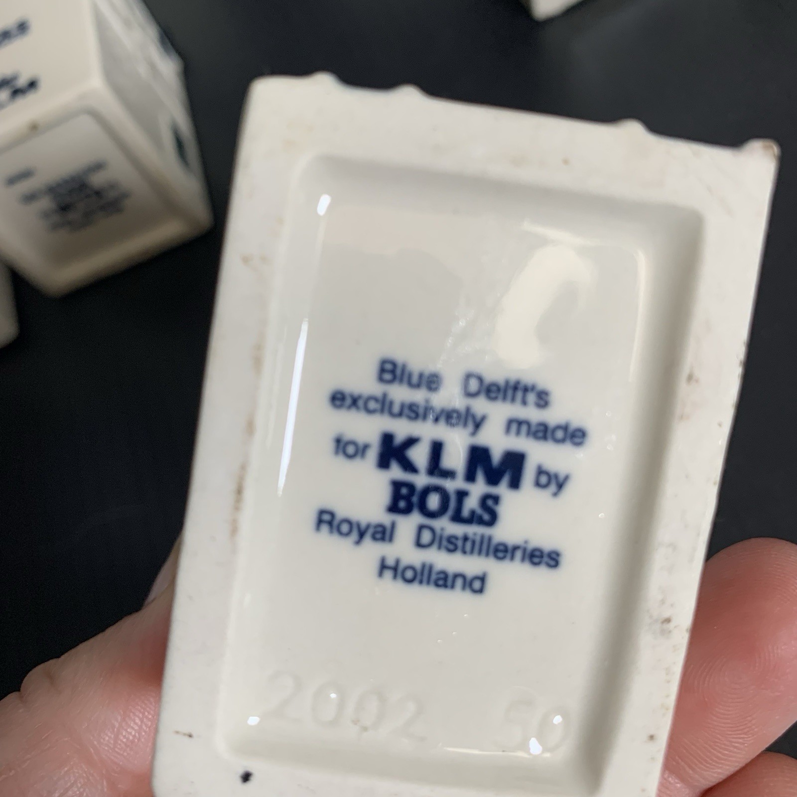 KLM Blue Deltf's Ceramic Houses - Collection of 10 Houses - EMPTY