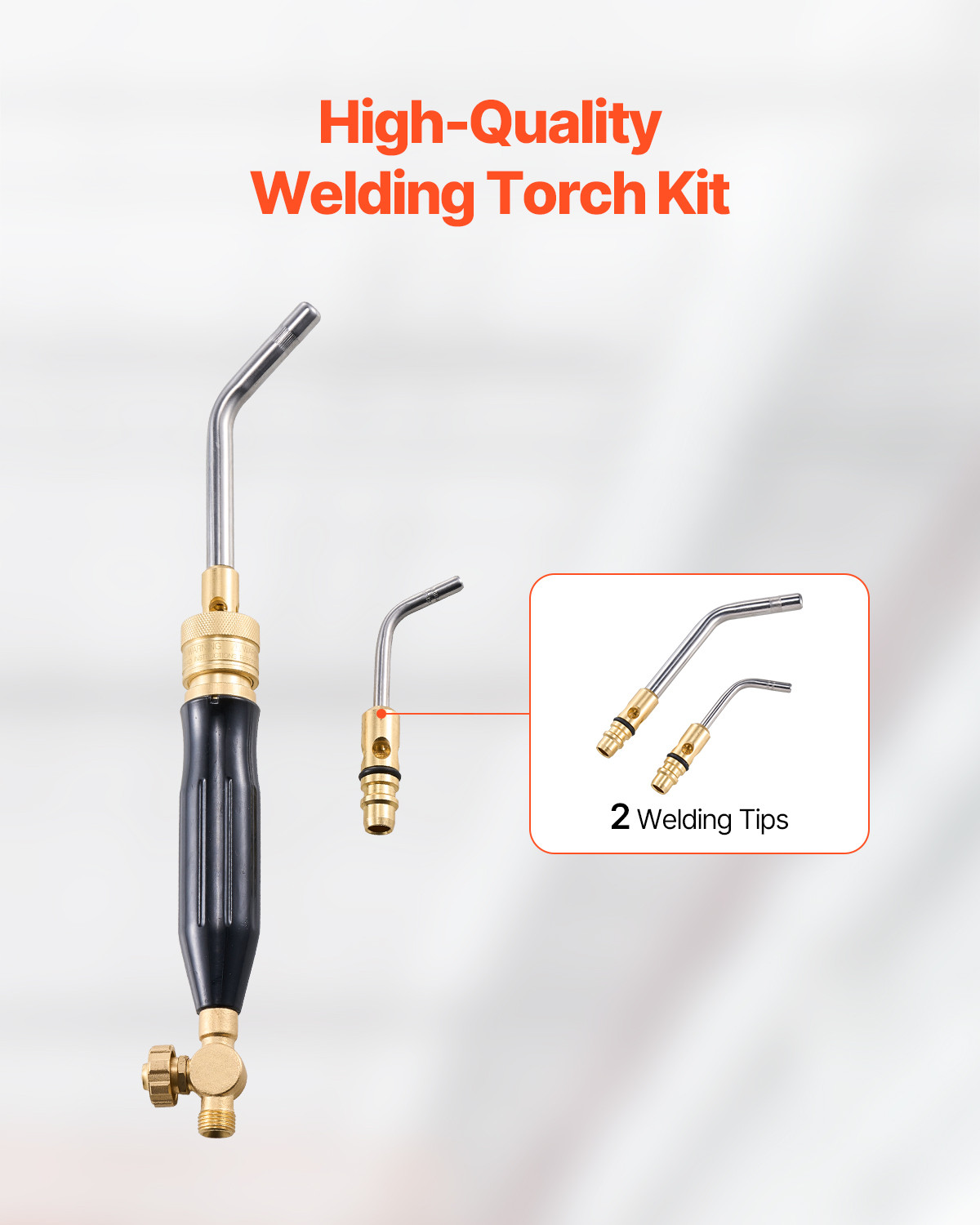 VEVOR Air Acetylene Torch Kit Gas Torch and Welding Kit W/ Hose Regulator Valve