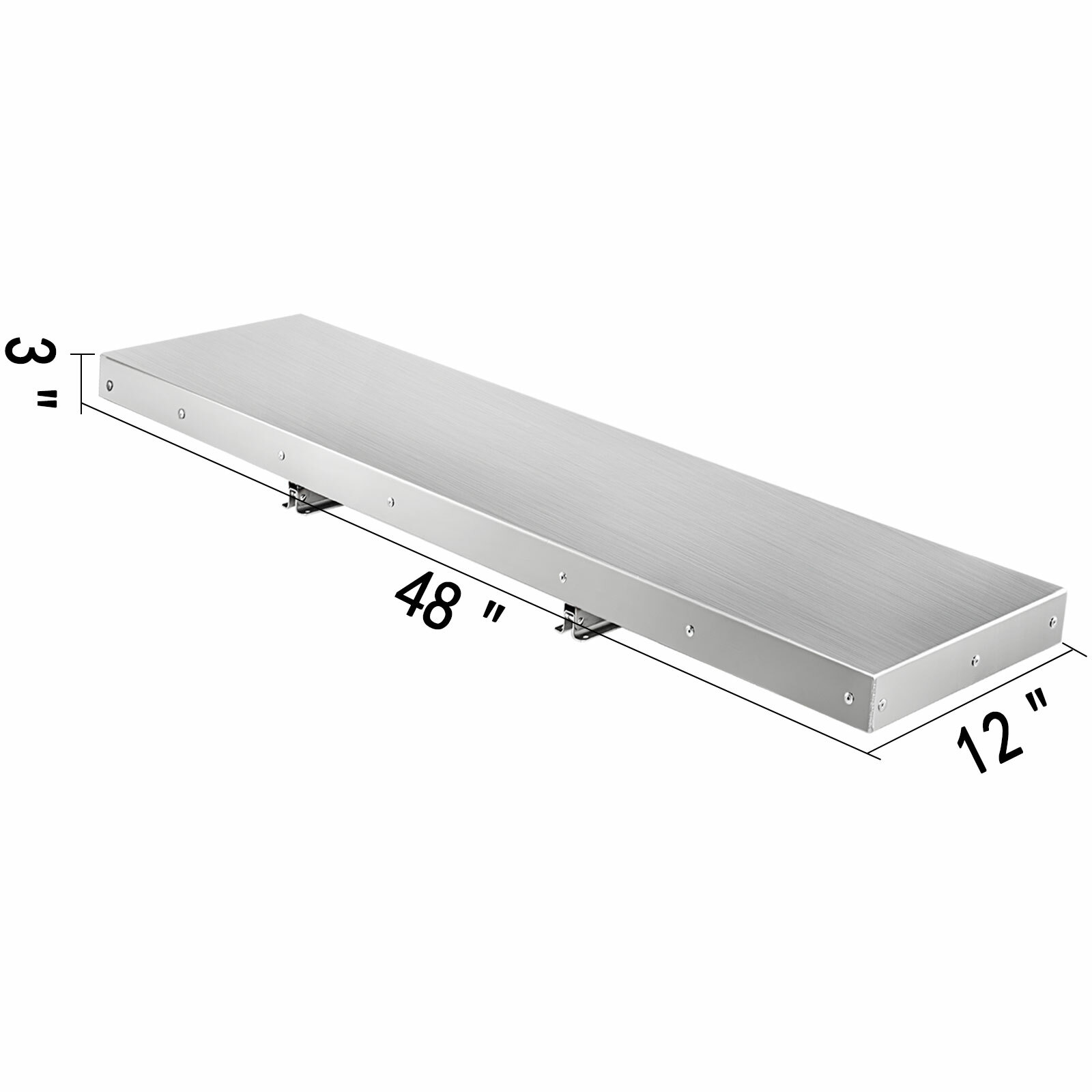 4FT Shelf for Concession Window Food Truck Accessories Business Aluminum Alloy