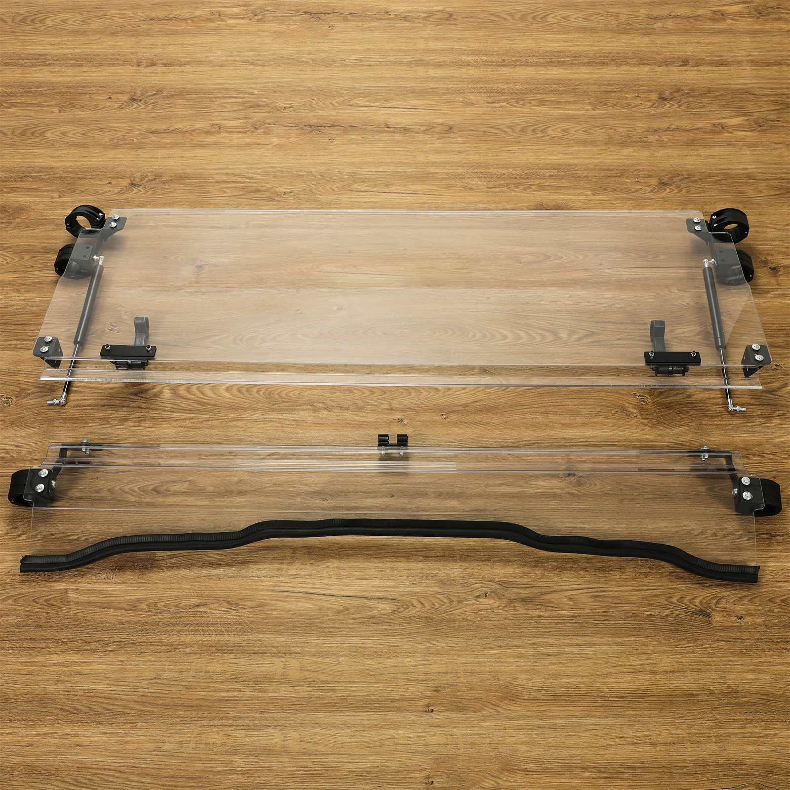 Scratch Resistant Flip Windshield For 2016+Kawasaki Mule Pro FXT / DXT / DX / FX