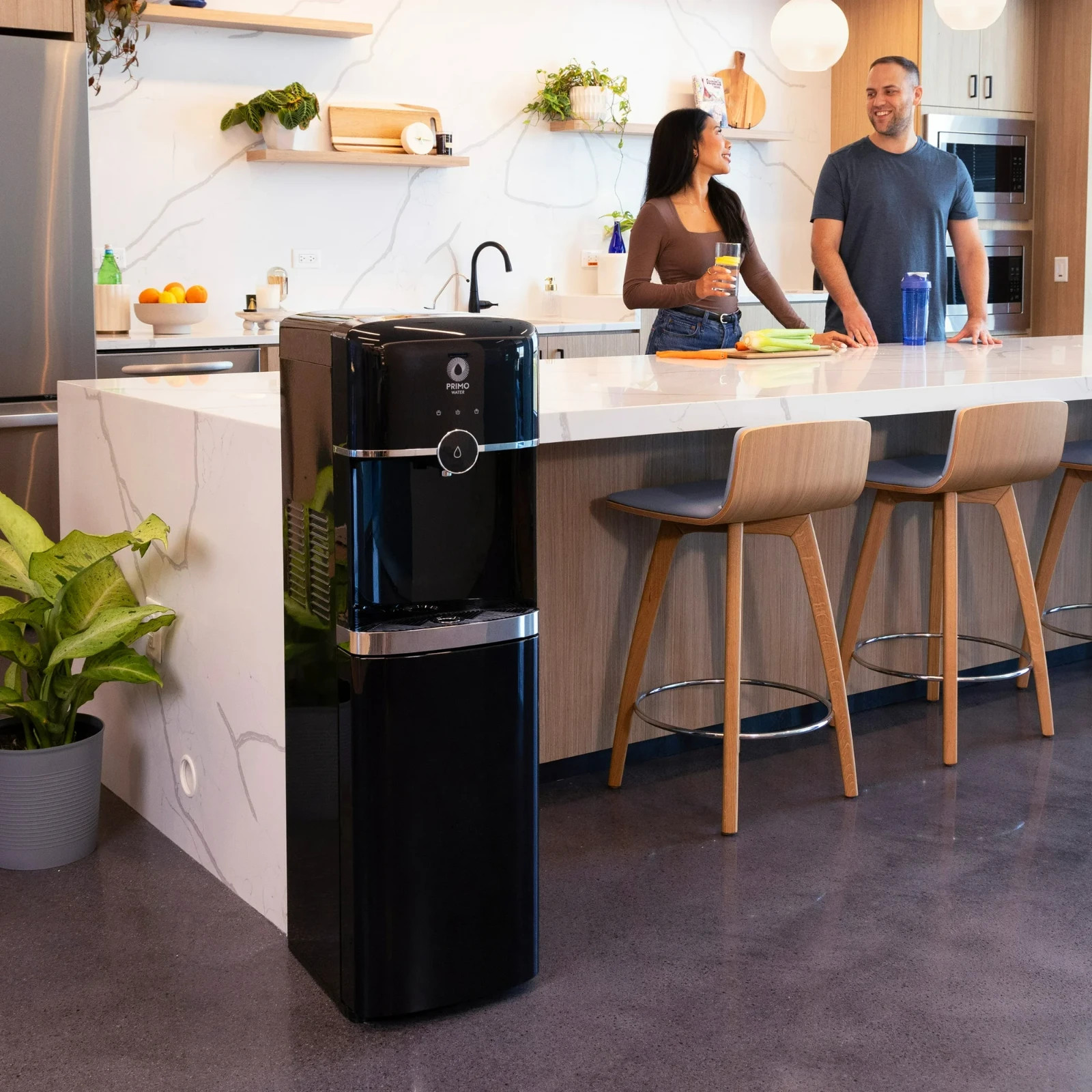 Brand New Primo Smart Touch Bottom Load Water Dispenser Hot Cold Black 601242-C