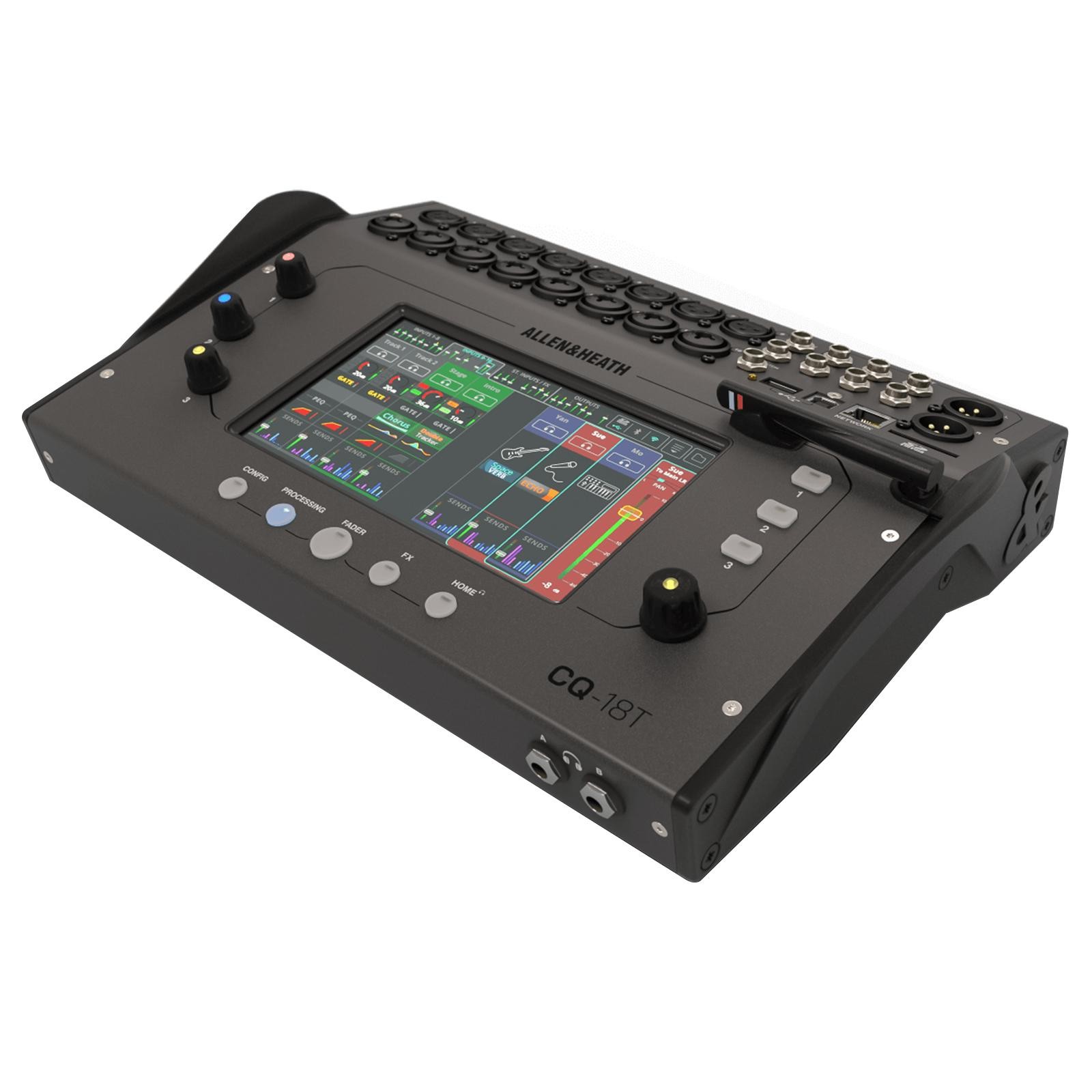 Allen & Heath CQ-18T Ultra-Compact 18in/8out Digital Mixer w Touchscreen & Bl...
