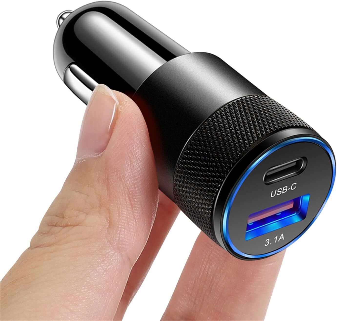 Dual USB PD Type-C Car Charger 30W Fast Adapter For iPhone 14 13 11 Pro Max lot