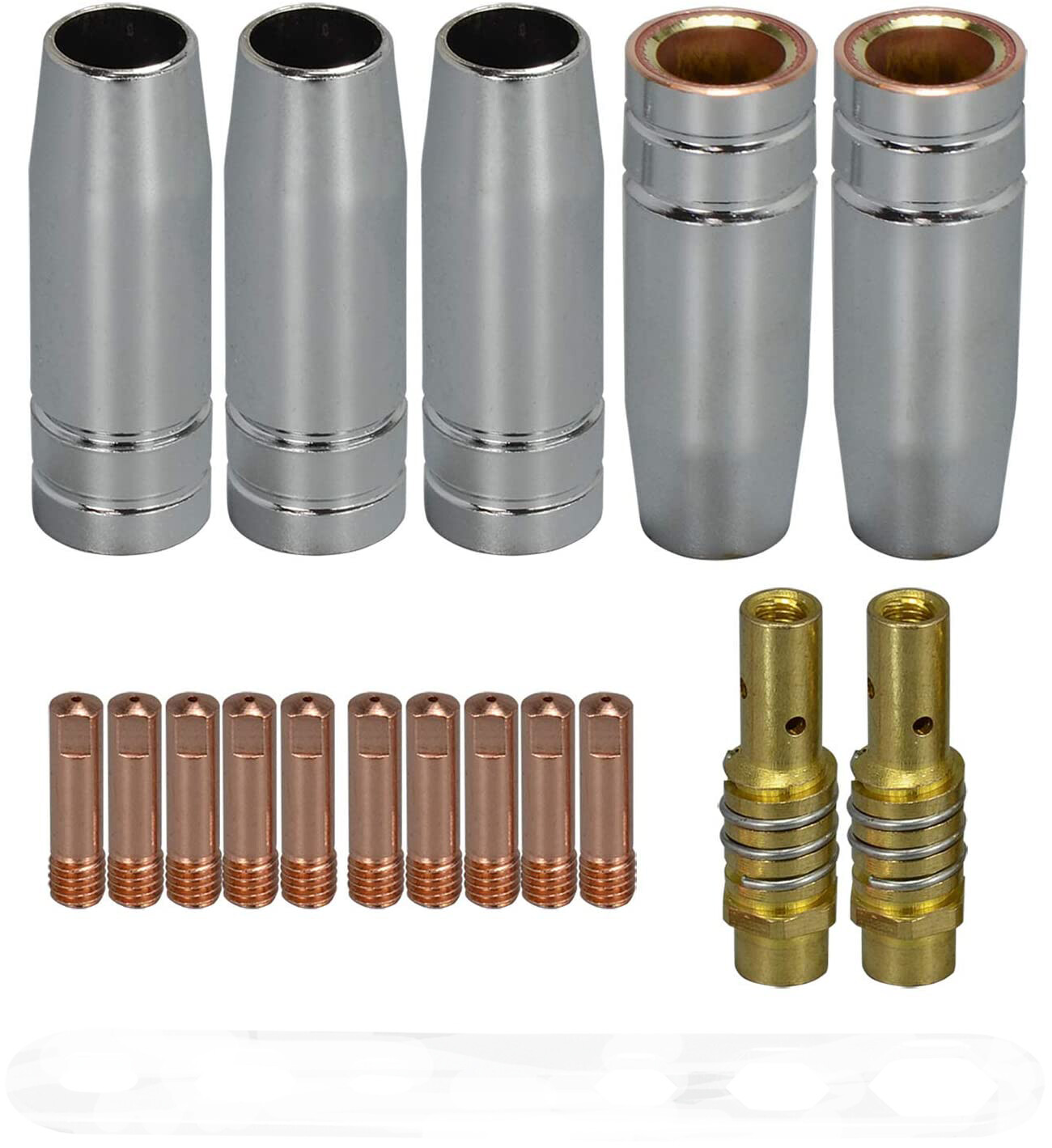 Tip Diffuser Nozzle Parts fits Titanium Mig 140 170 Unlimited 200 Welder 17-pk