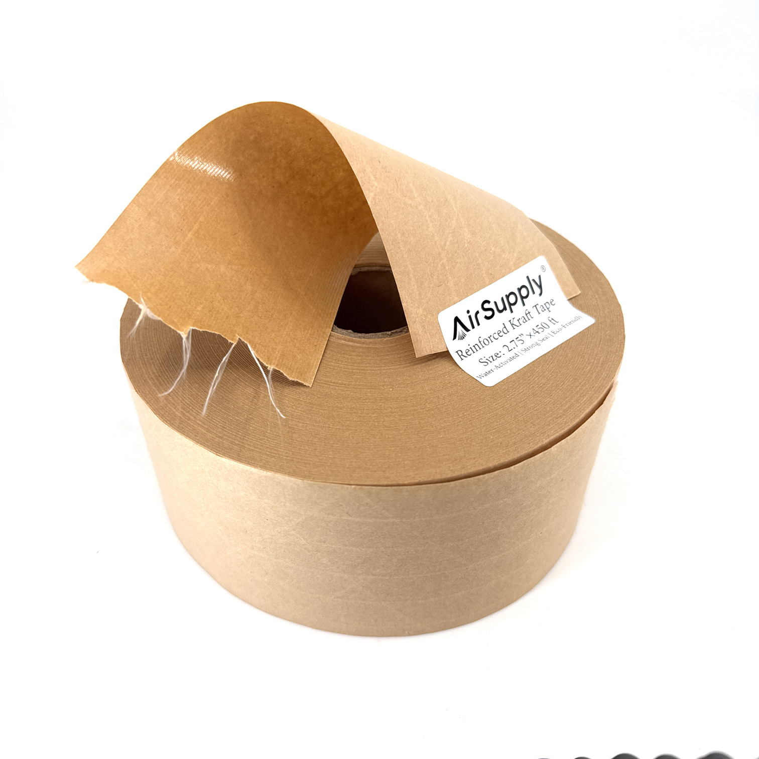 4 Pack Reinforced Water Activated Kraft Carton Sealing Gummed Tape 2.75"x450 ft