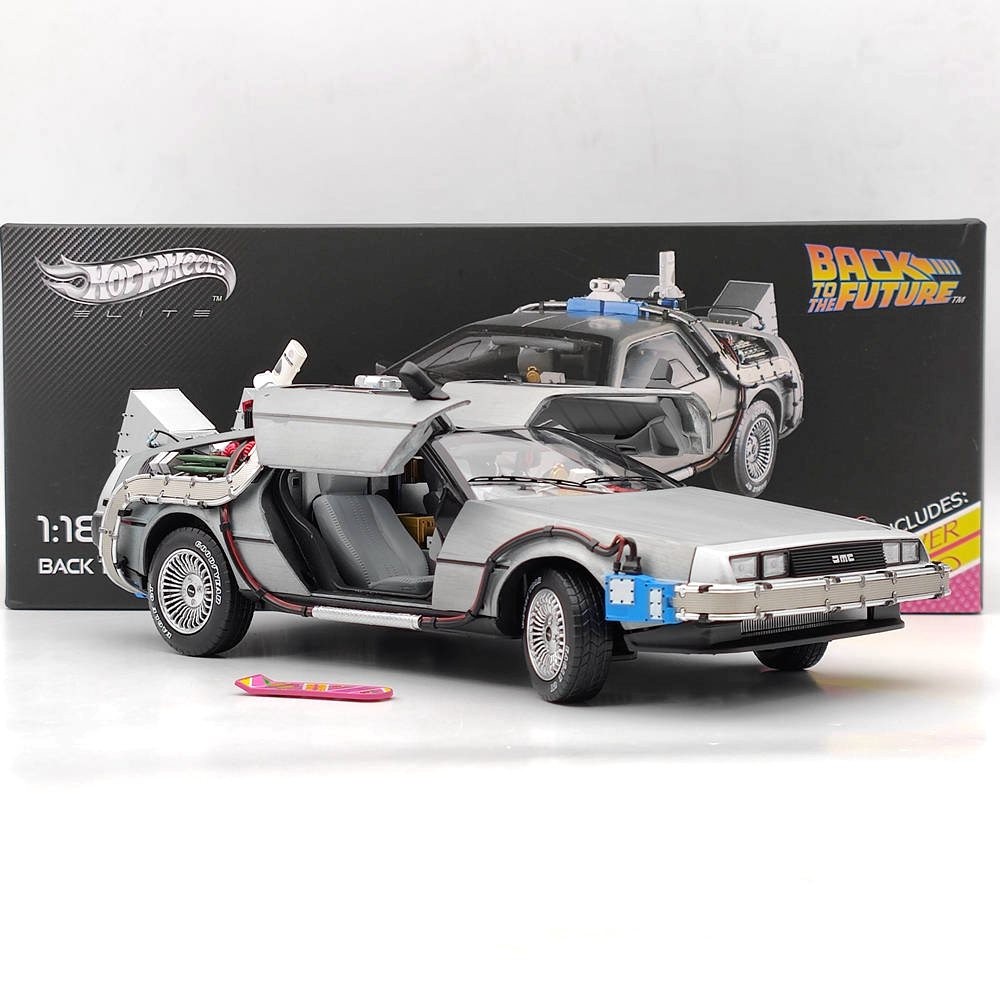 Hot Wheels 1/18 Elite Back To The Future Time Machine Ultimate Edition BCJ97 New
