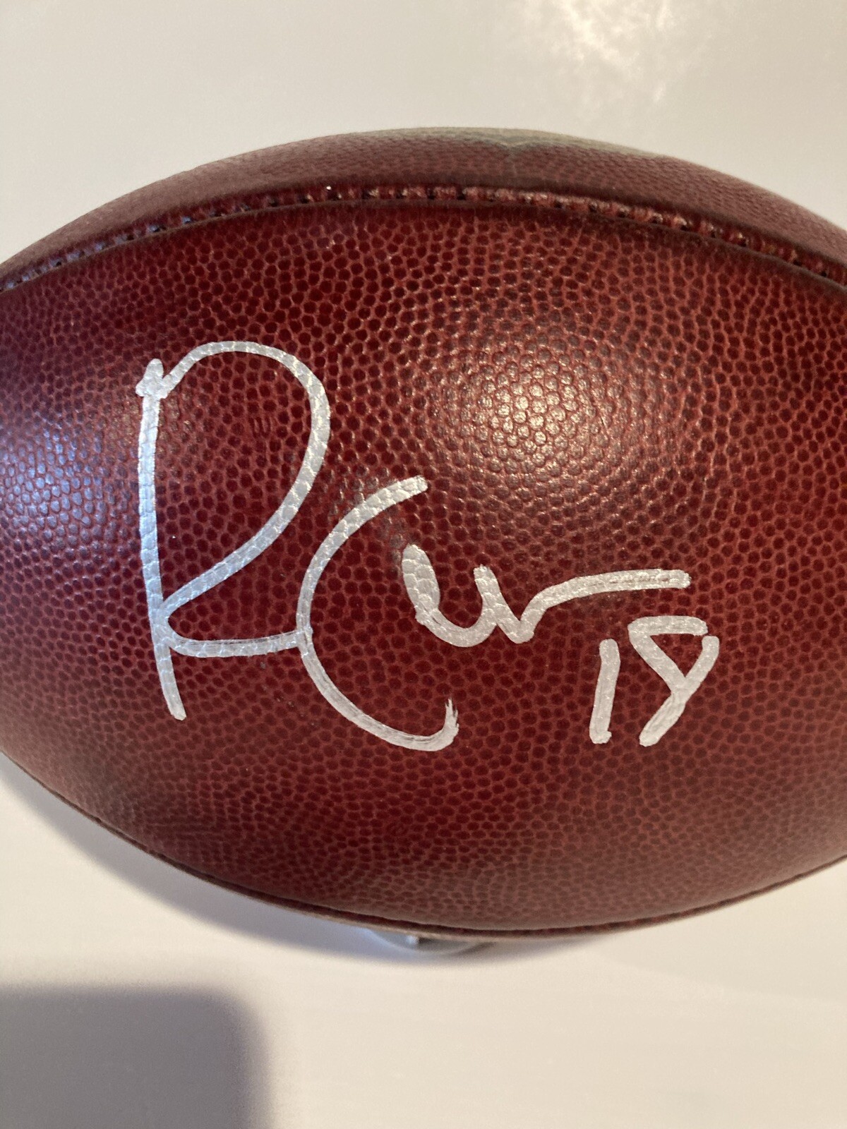 Randall Cobb Green Bay Packers Signed Game Used Bears K Ball With Packer Case