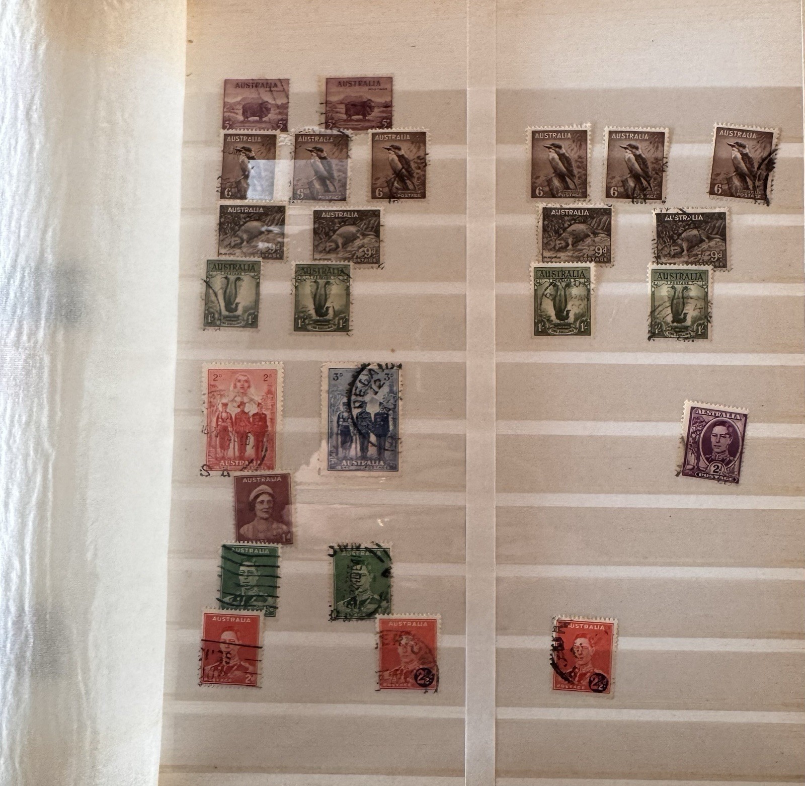 Australia Stamp Album. 1940’s - 70. SG, well populated. Roos, Royalty, Sport…