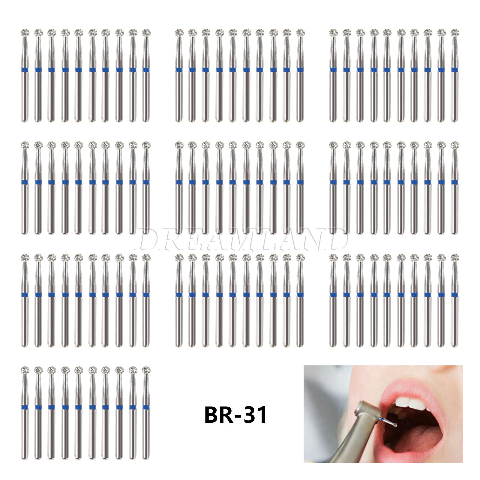 100 Models SKYSEA Dental Diamond FG Burs for High Speed Handpiece Friction Grip