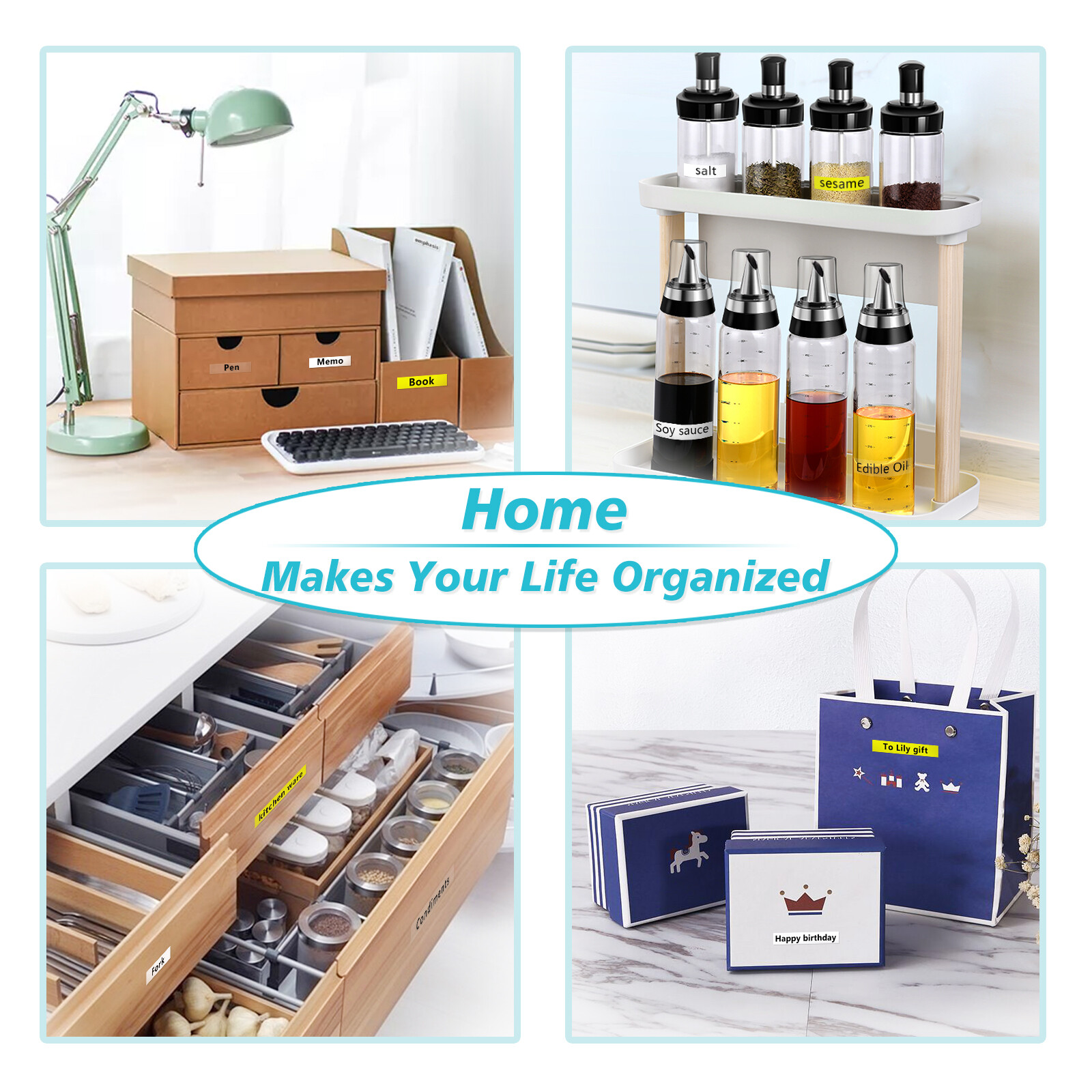 7PK Dymo Letratag Refill 91331 91330 White Plastic Label Tape 12mm LT-100H 1/2"