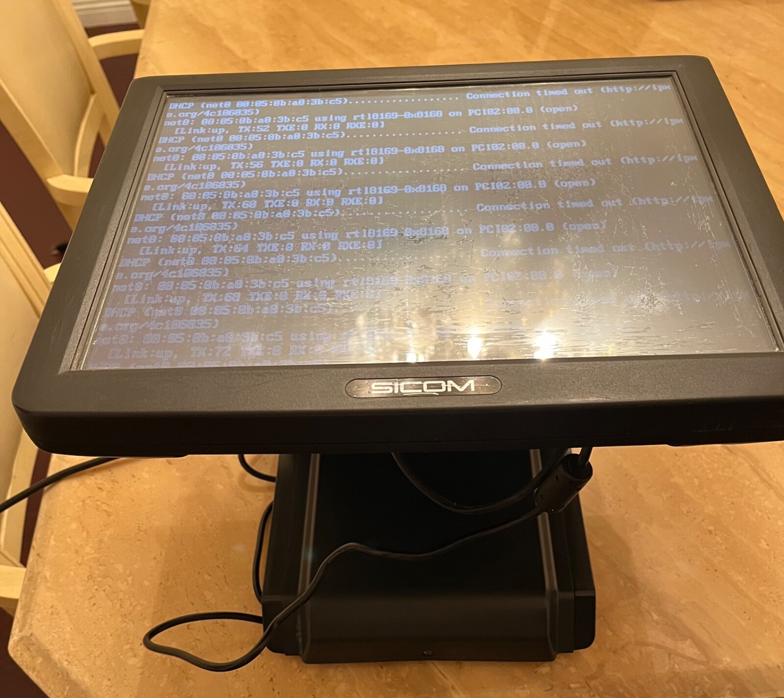 Sicom SL20 POS Terminal Register with Rear Display 2100-00 3LEP33500460