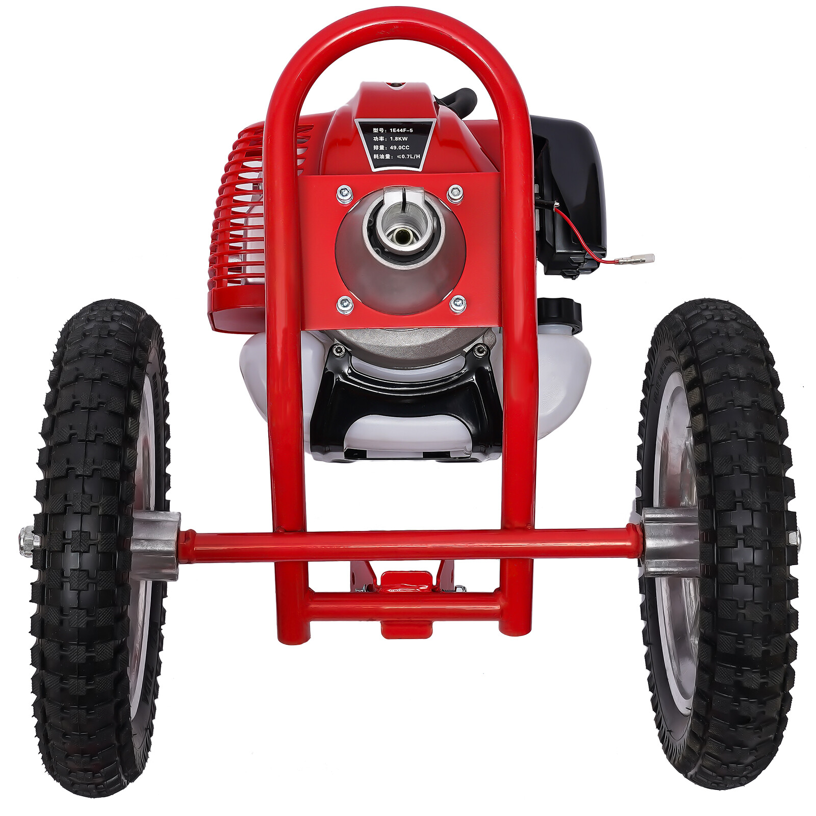 Lawn Mower Trimmer 2 Stroke Gasoline Brush Cutter Hand Push Grass Cutter Garden