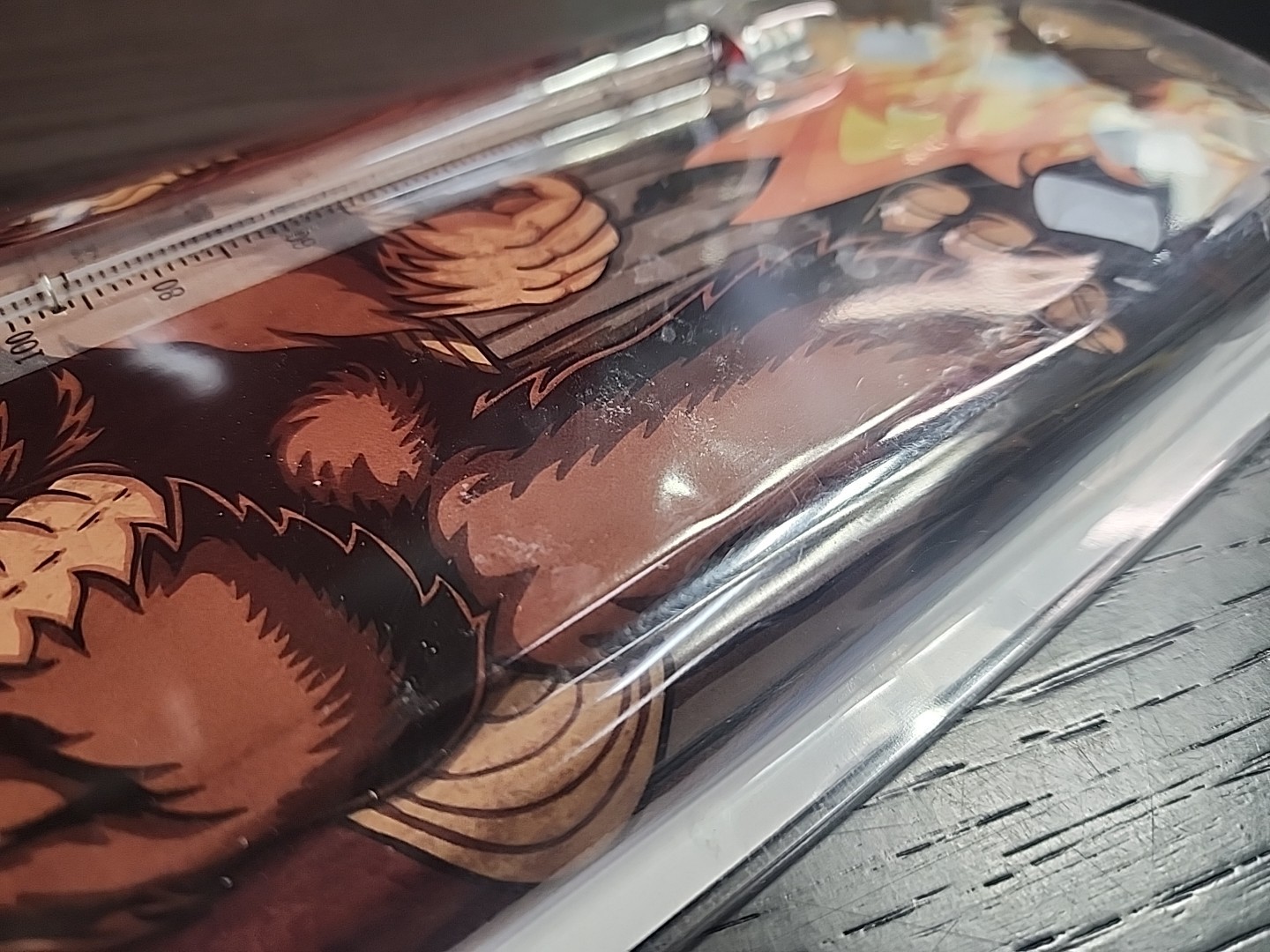 Camping with Bigfoot Vintage Thermometer Sign - Embossed Metal Indoor/Outdoor