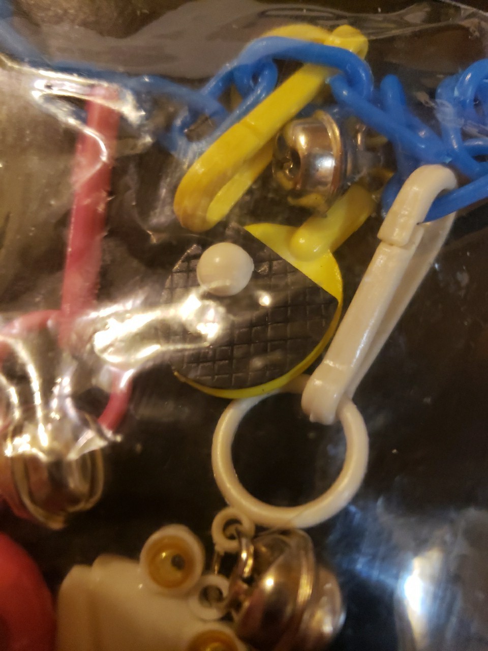 VTG 1980s Clip On Bell Charms /Chains &1 Snap On Bracelet