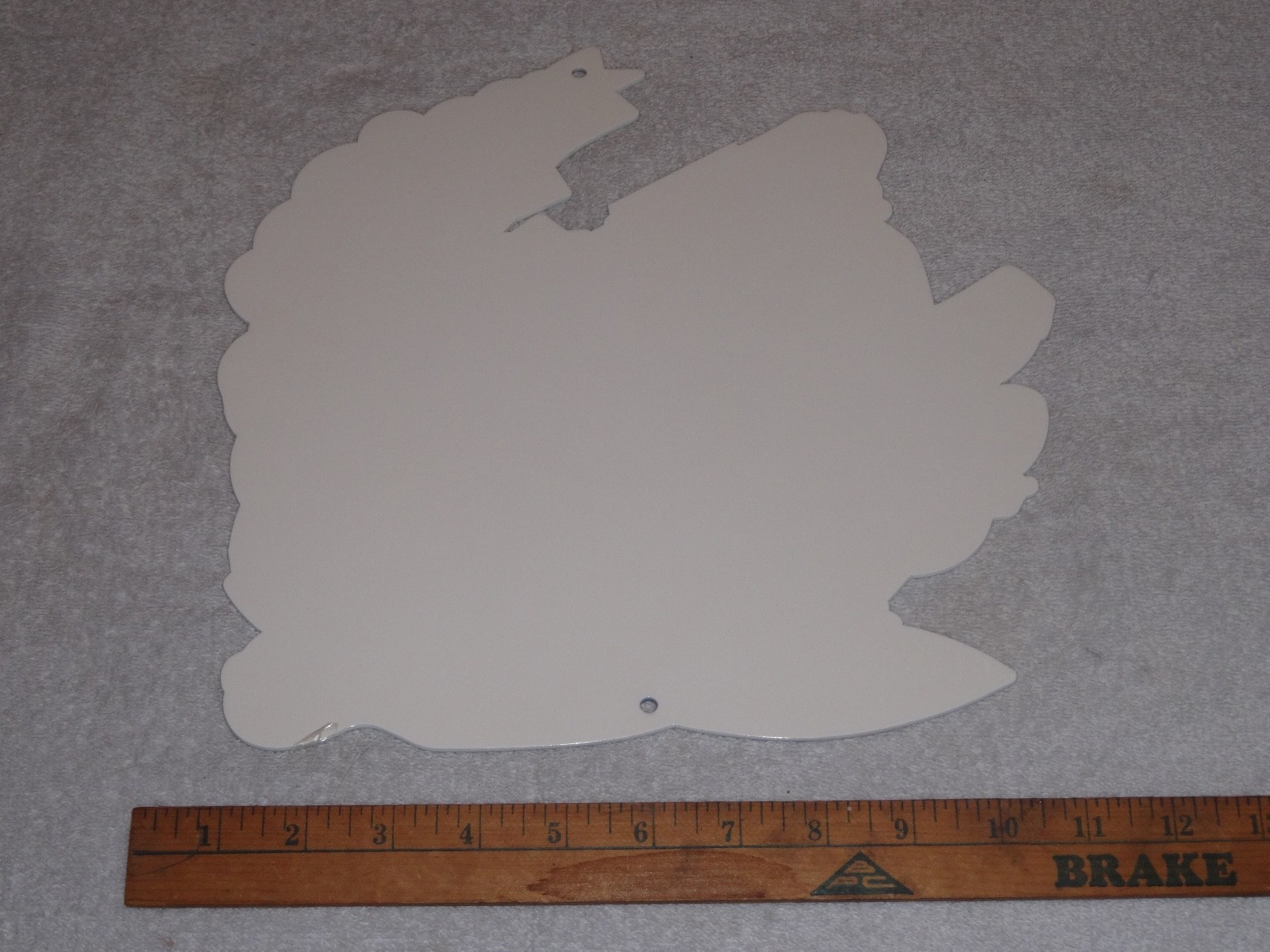 VINTAGE DODGE MOPAR ROAD RUNNER DIECUT 12" METAL ROADRUNNER CAR ADVERTISING SIGN