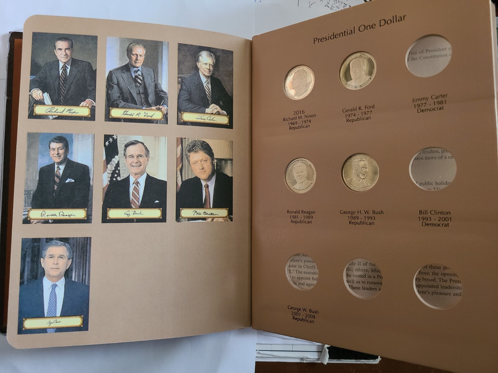2007 S - 2016 S Presidential $1 39 Coin PROOF COMPLETE Set in New Dansco Album