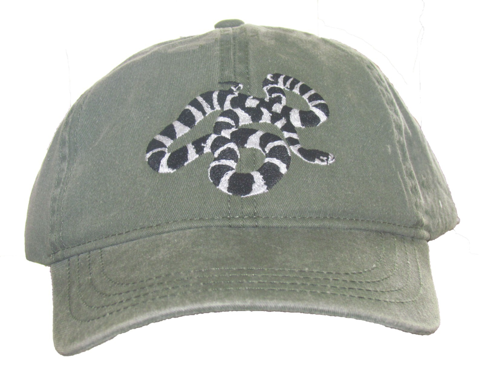 California Kingsnake Embroidered Cotton Cap Hat Reptile Snake