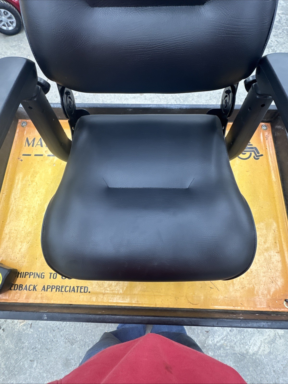 🥇Golden Companion Seat 18" X 16" ~NICE~ Armrest & Seat Mount!! *L@@K WoW*