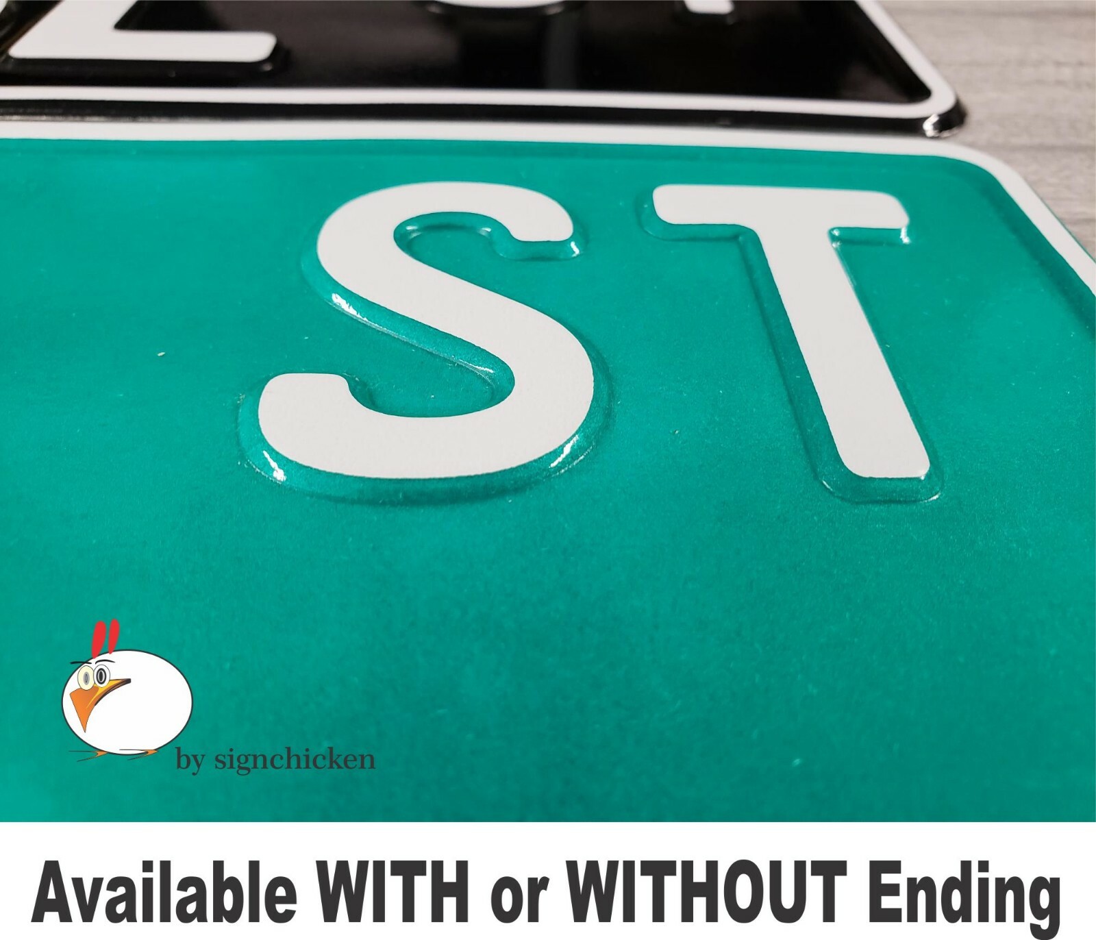 CUSTOM STREET SIGN - Embossed, Custom text, sign, man cave, home decor, garage