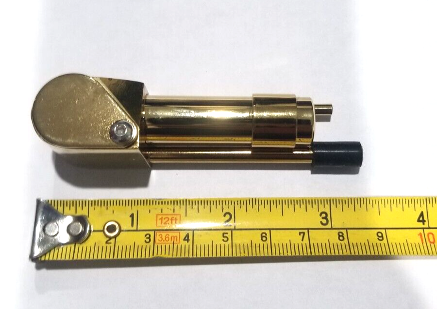 SOLID BRASS Metal Smoking Proto Pipe Style