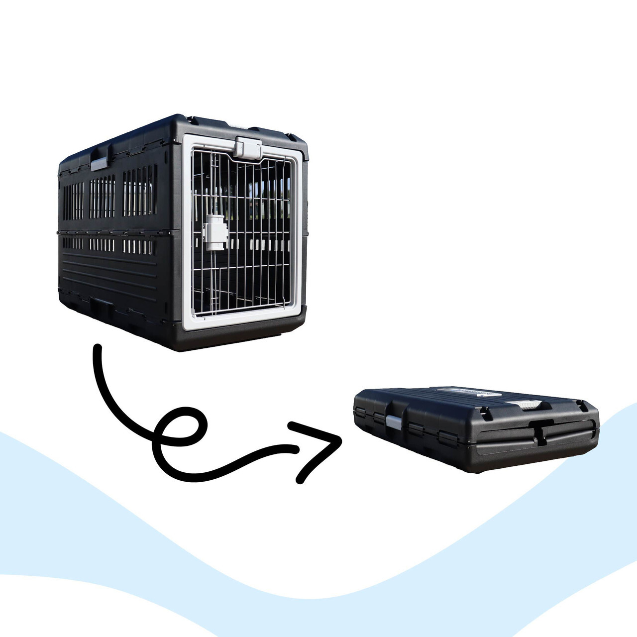 MiraPet USA Pet Carrier & Crate 35" Large Premium Collapsible Design Cat & Dog