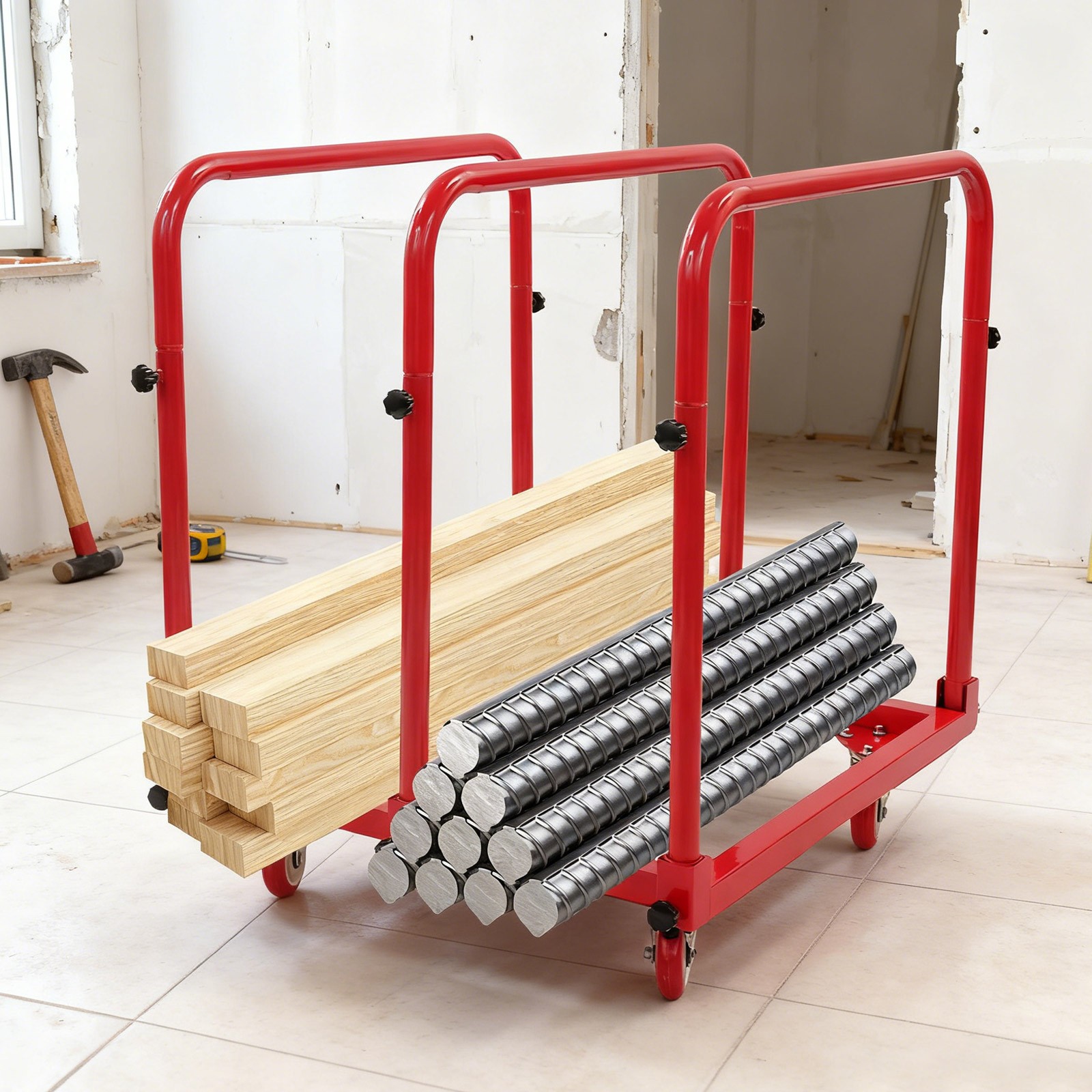 Panel Cart Heavy Duty Shipping Trolley 1400 lbs Loading Transporting Truck Tool