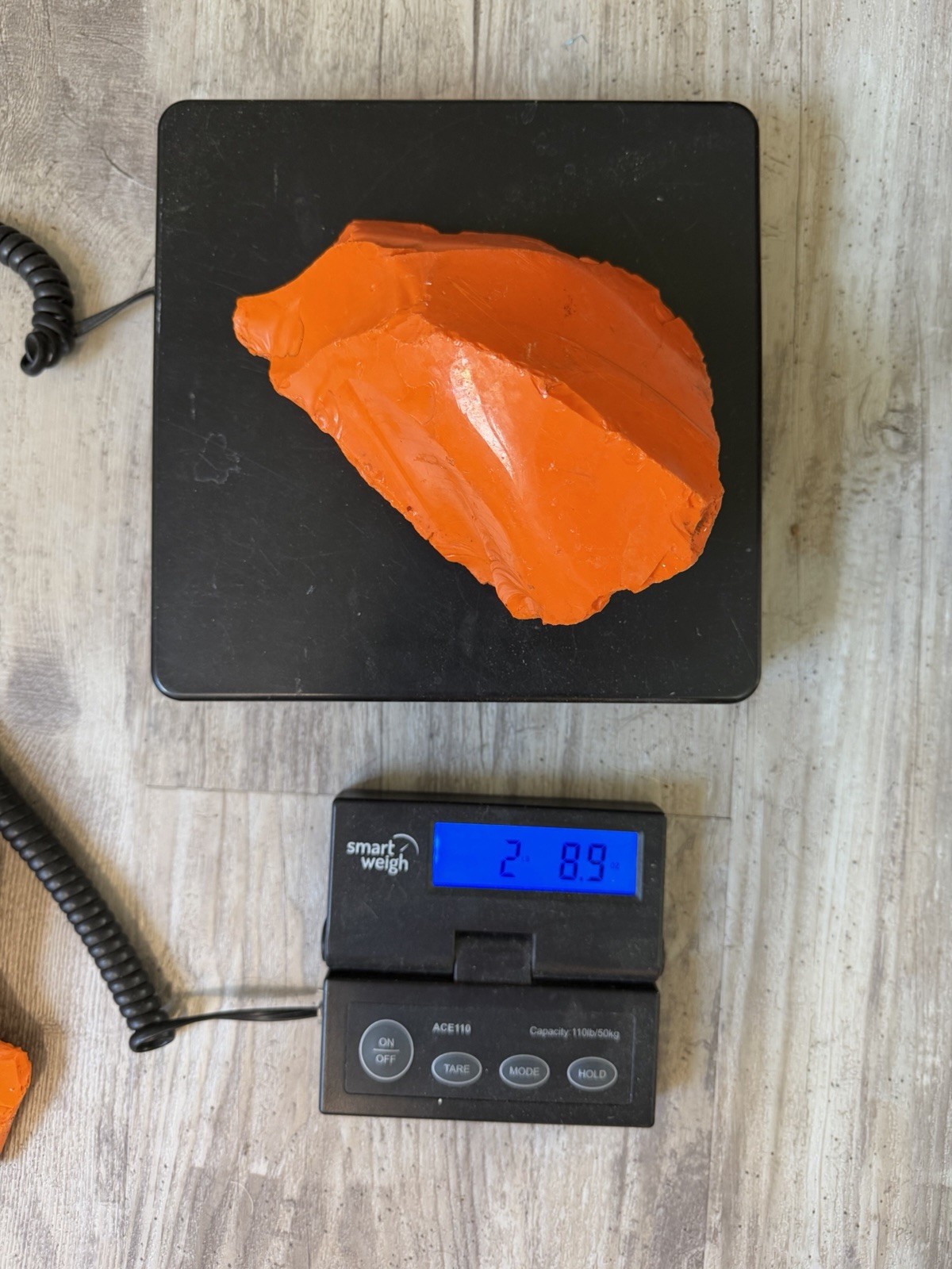 3pc Glass Rock Slag Opaque Fire Orange 6.39lbs TOTAL Rocks Landscape Aquarium