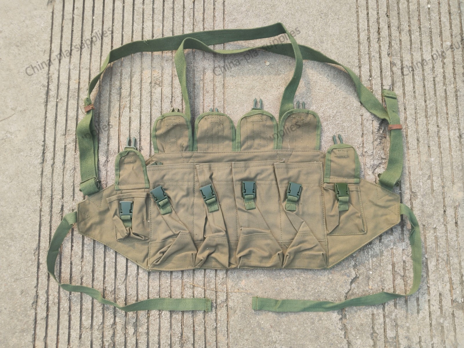 RARE SR Buckle 7.62 Mag Ammo Pouch Chinese Military Type 81 Chest Rig Bandolier