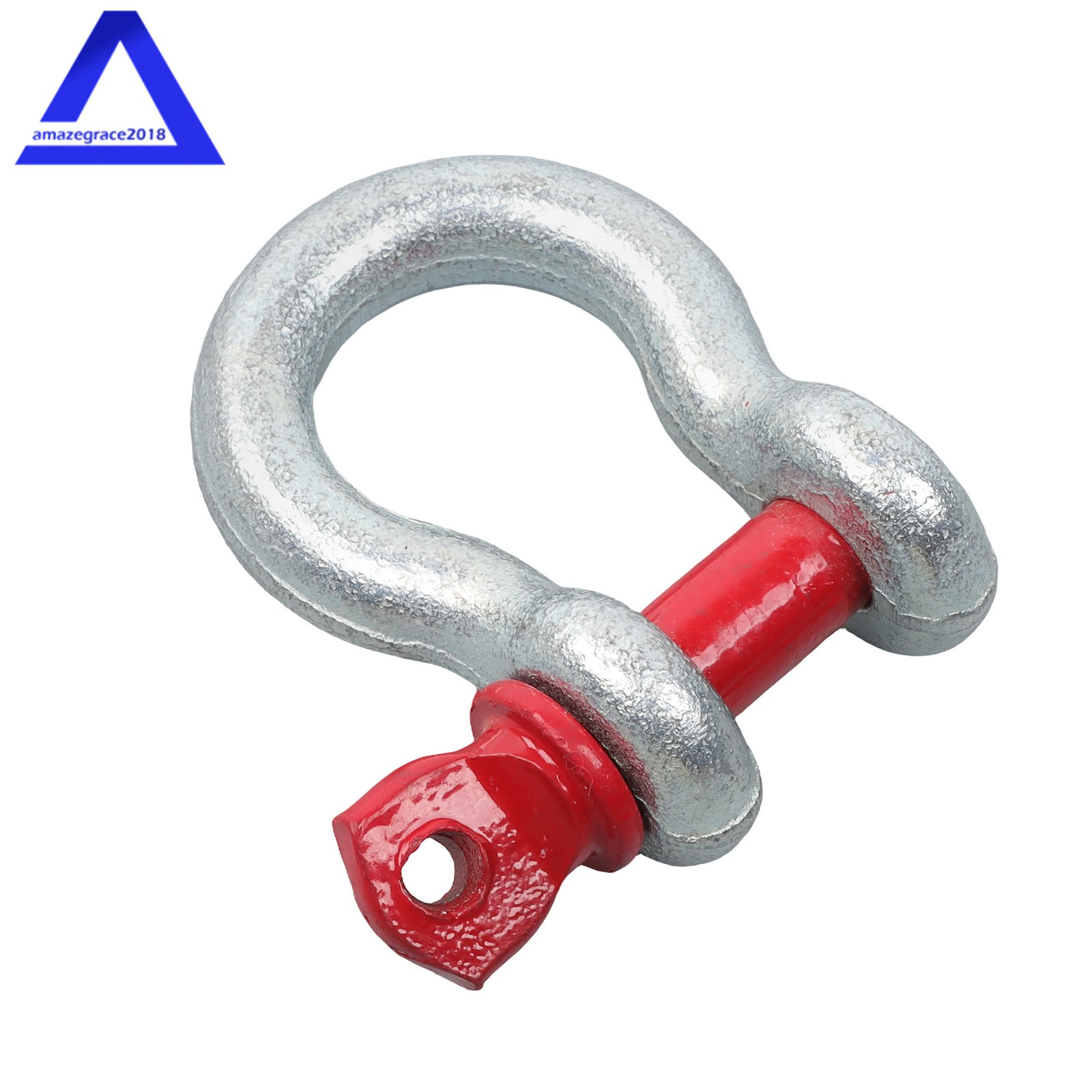10 Pcs 3/8'' D Ring Anchor Shackles Galvanized Screw Pin Clevis Shackle WLL 1T