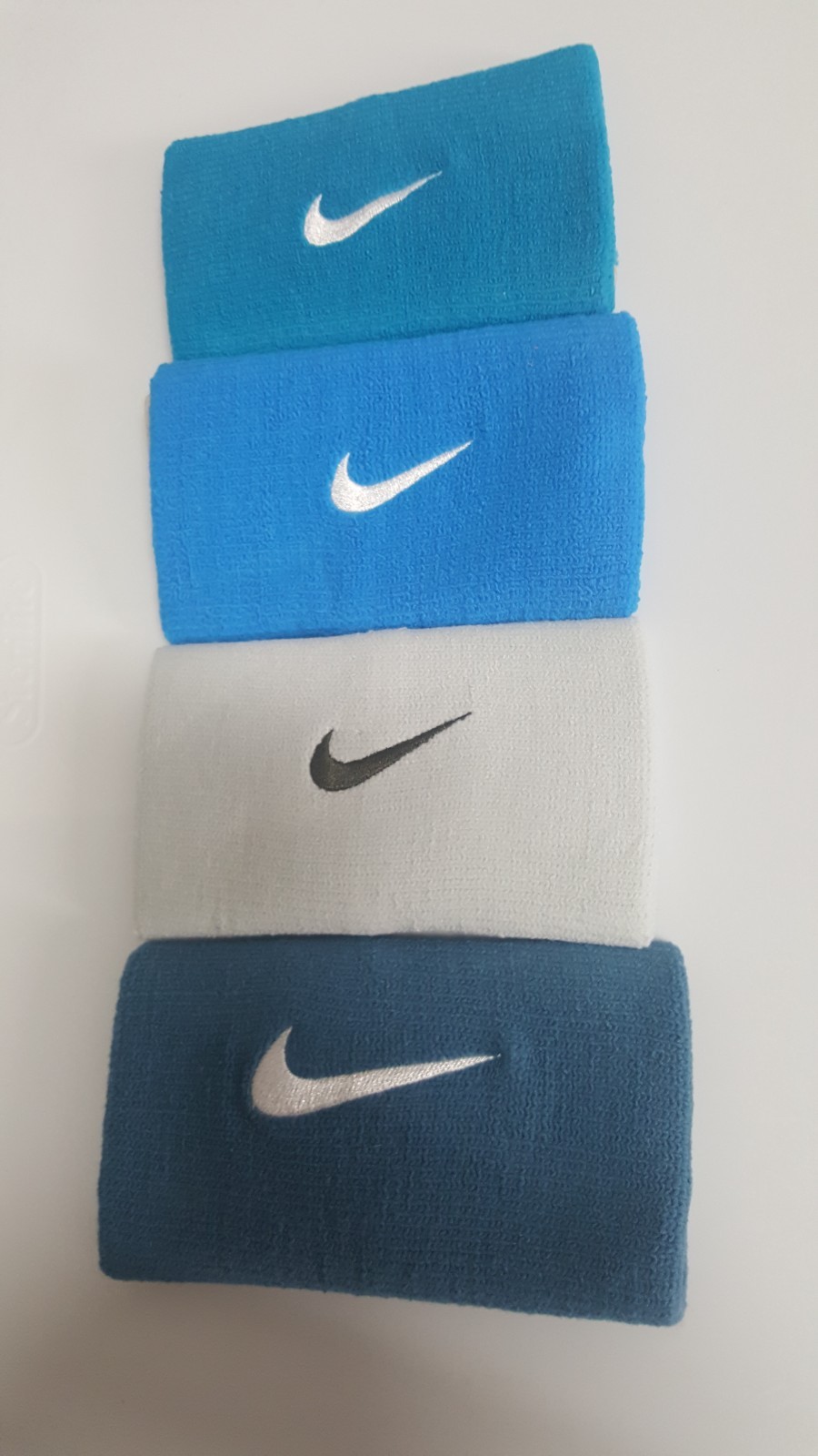 Nike Tennis (4) Four single Double-wide Wristbands Unisex NEW