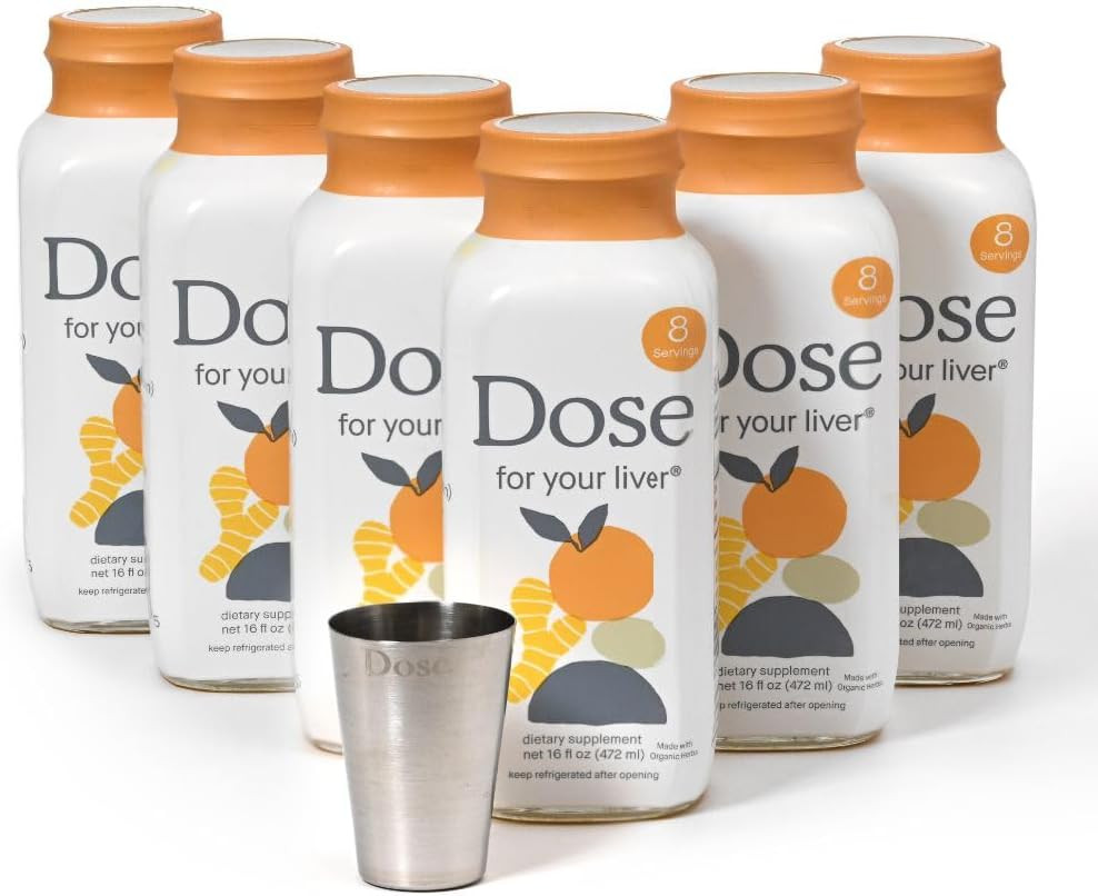6 Dose For Your Liver --- SIX 16oz Glass Bottles ** 2027 Expiration **