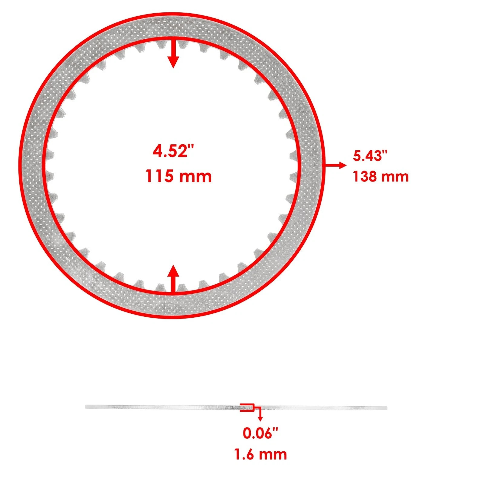 Clutch Friction Plates Kit for Suzuki SV650 SV650A SV650S SV650SA 2003-2023