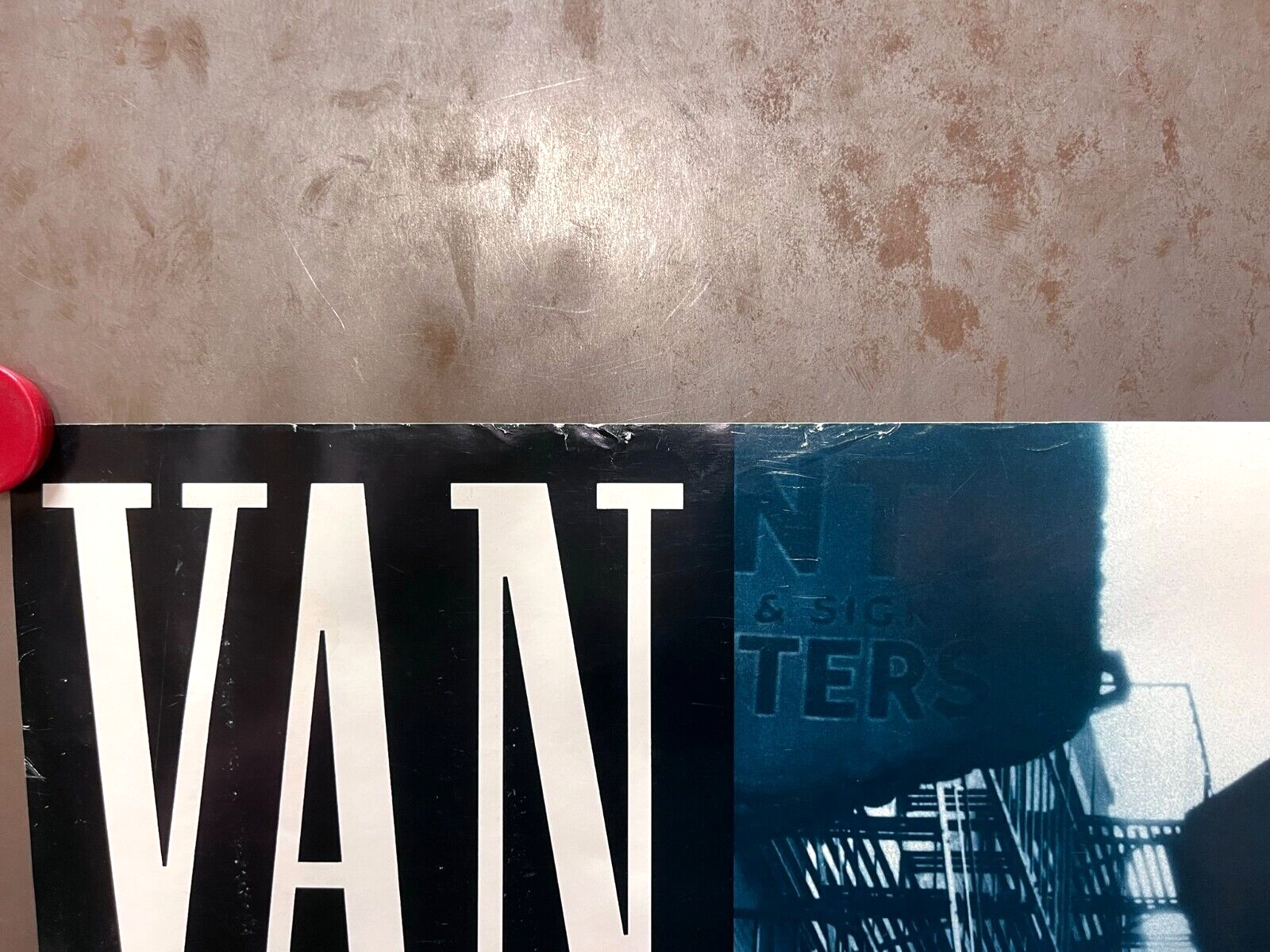 VAN MORRISON Too Long In Exile VINTAGE PROMO POSTER 1993 Polydor 24" x 24" CUBE