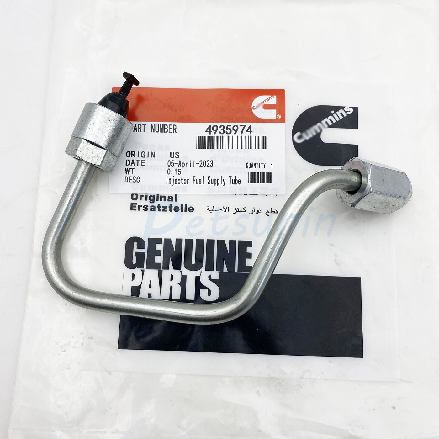 Fuel Rail Fuel Injector Line For 07-12 Dodge Ram 6.7L Cummins Diesel 0445226044