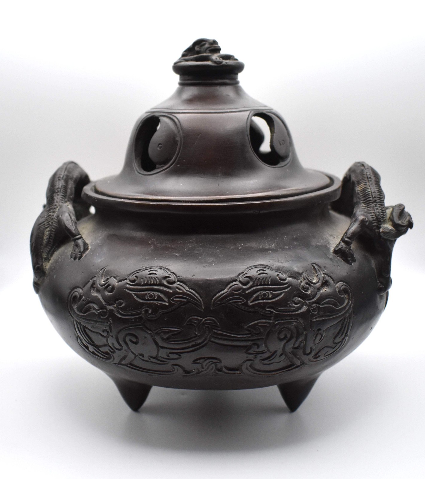 Chinese 20th Century Xuande Mark Bronze Censer