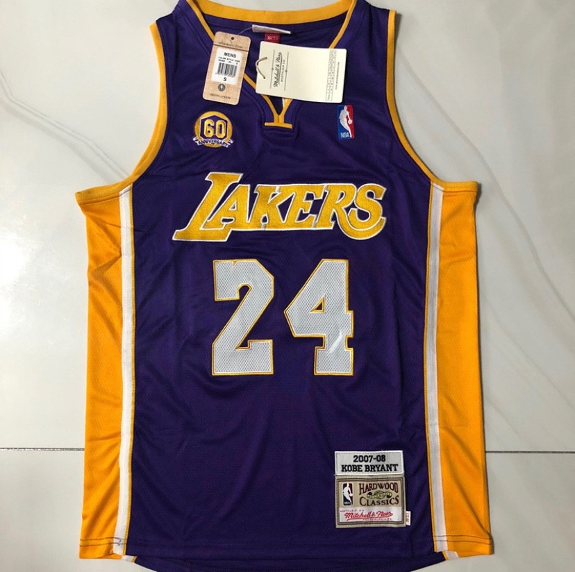 Los Angeles Lakers Kobe Bryant purple retro vintage basketball jersey