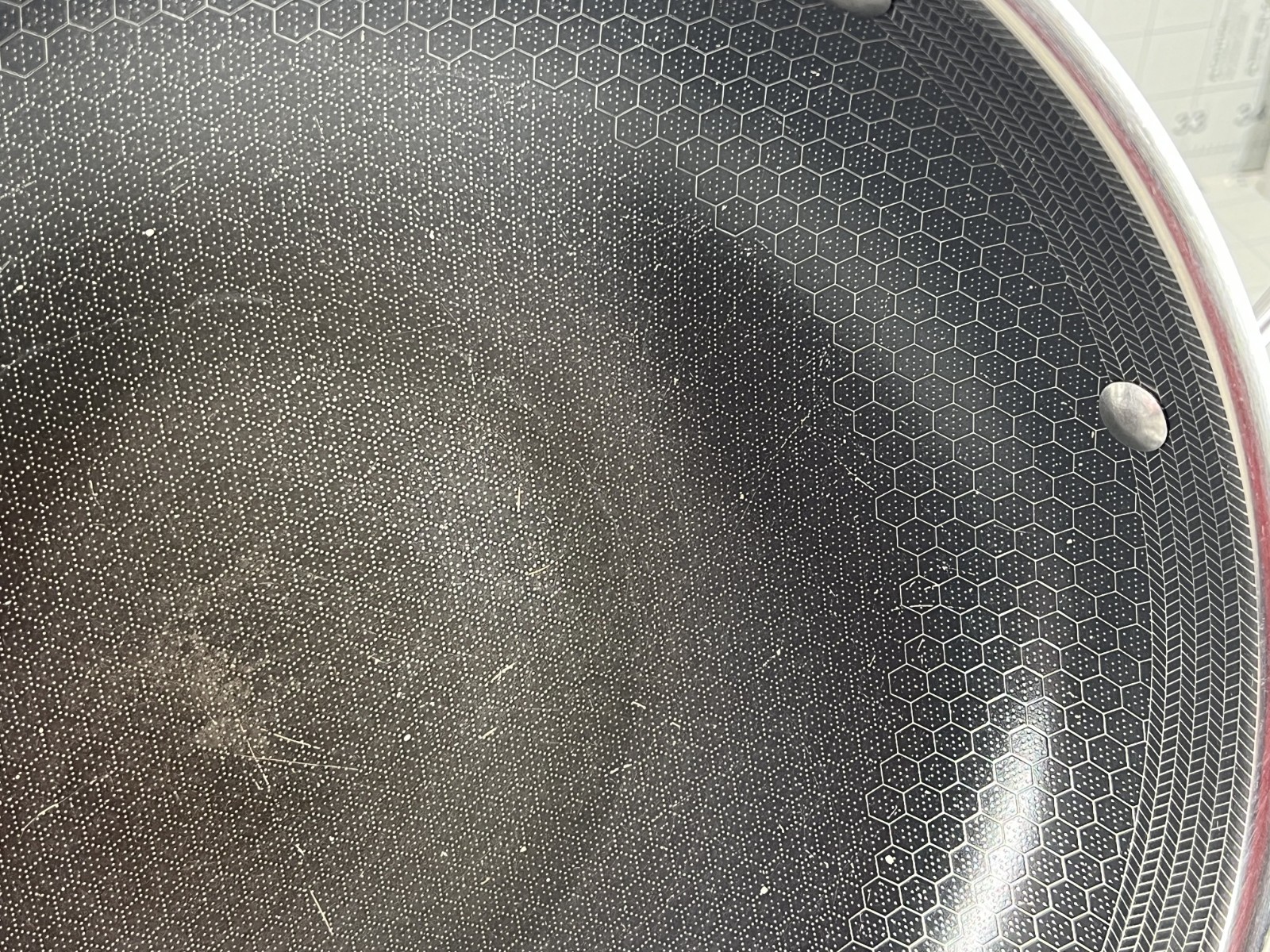 HexClad Hybrid Nonstick 12-Inch Wok Frying Pan (No Lid) - Used!