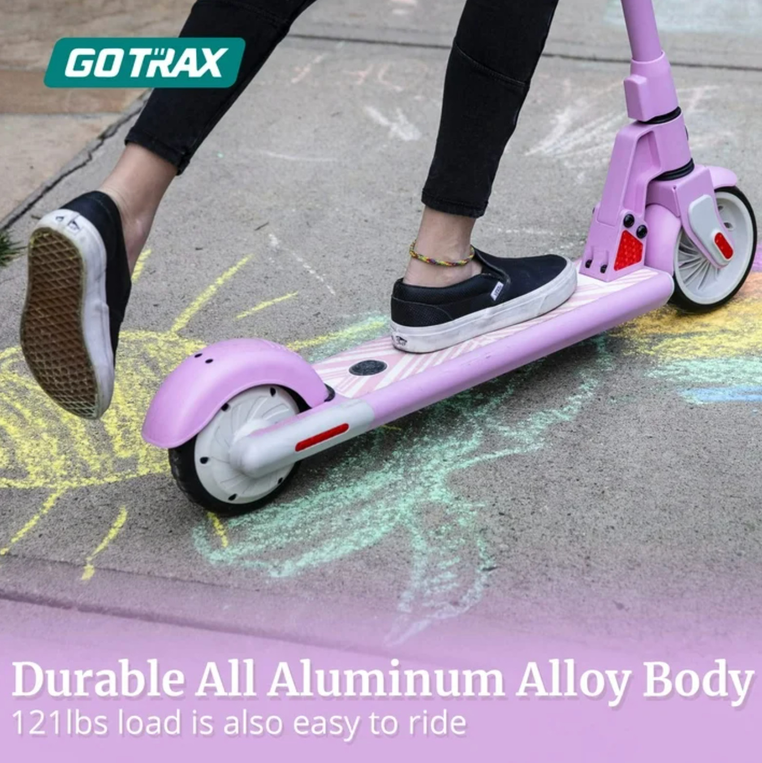 Gotrax GKS Electric Scooter for Kid, 6" Solid Wheels, Max 4 Miles and 7.5 Mph