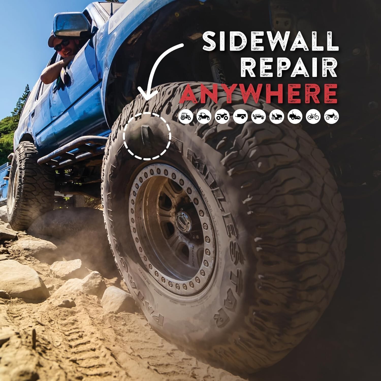 GlueTread Complete Off-Road Tire Repair Kit | Repair Any Kind of Tire Puncture