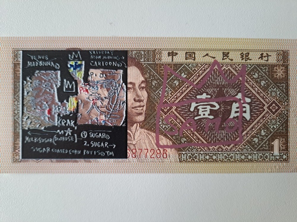 J. M. Basquiat Original Signed Banknote with a Certificate