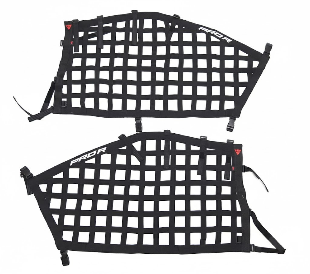Side Window Nets for Polaris RZR PRO R Heavy-Duty Square Design Safety Nets