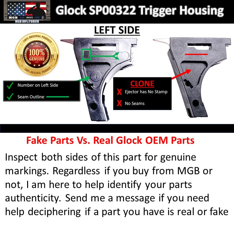 Glock 23 OEM Lower Parts Kit Gen 3 G23 LPK .40 cal Genuine Factory Authentic
