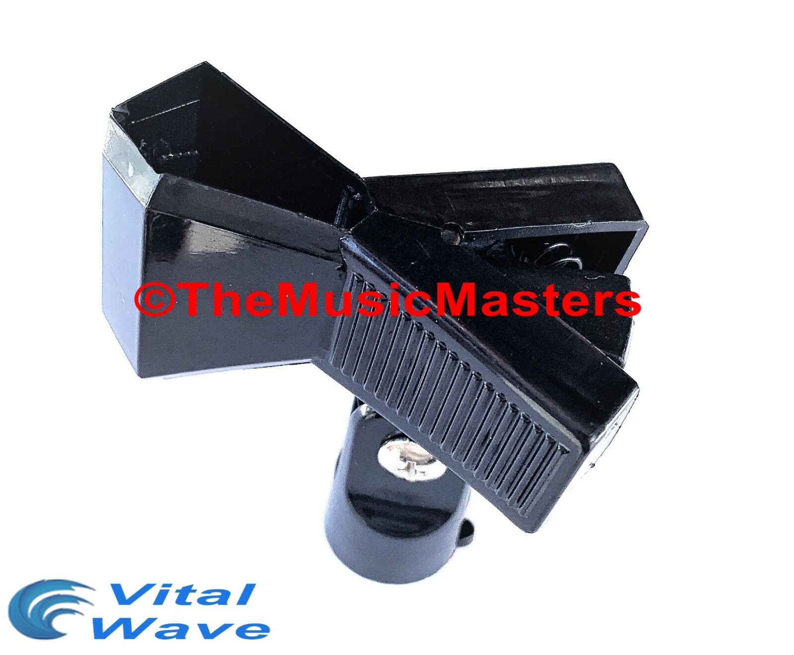 2X MICROPHONE SPRING CLIP Karaoke DJ PA Tripod Boom Stand Mic Holder Clamp Mount