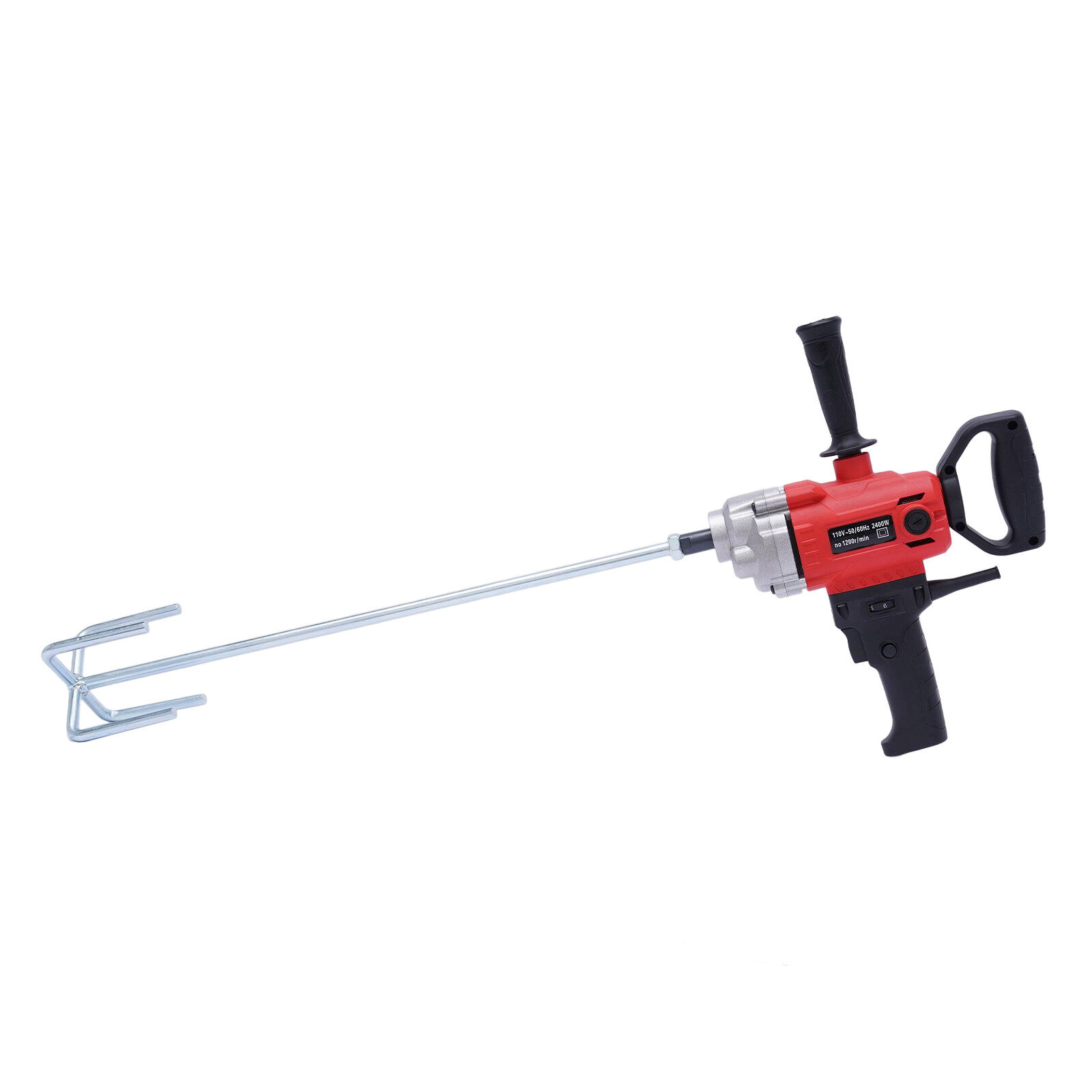 Electric Mortar Plaster Paint Mixer Cement Grout Concrete Stirrer 1200rpm