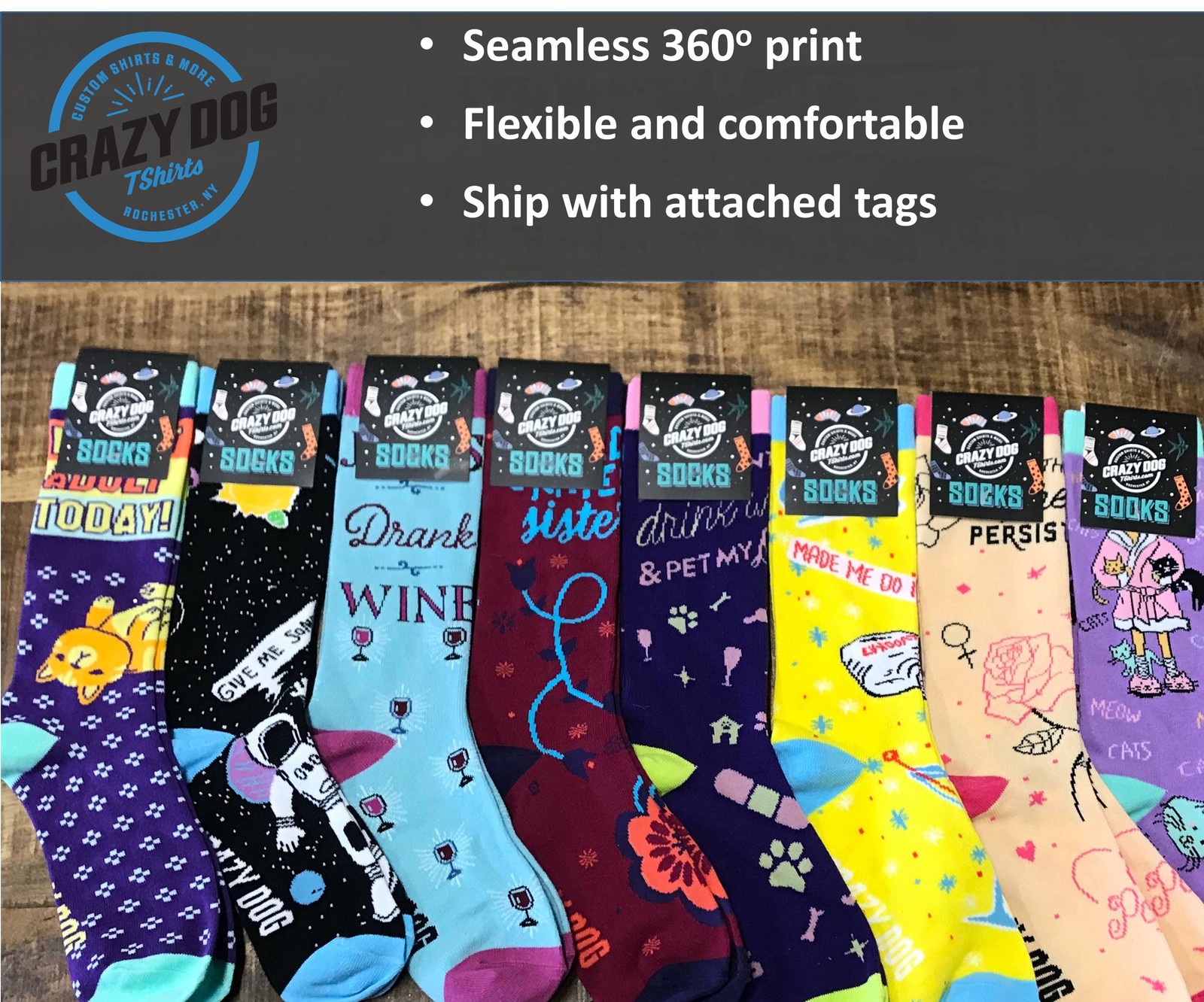 Black Cat Socks Funny Sarcastic Kitten Graphic Novelty Footwear for Ladies