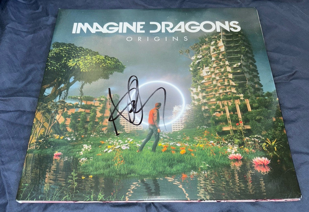 Dan Reynolds Signed Imagine Dragons Vinyl Album Origins