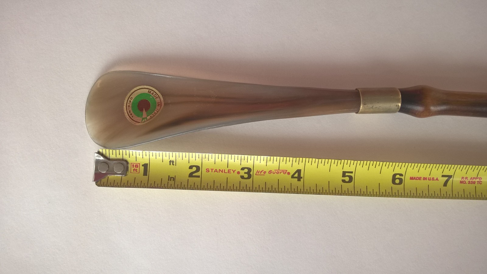 Italian Shoe Horn Italy Original Poodle Dog Head Wood Or Bamboo Extra Long 21.5"