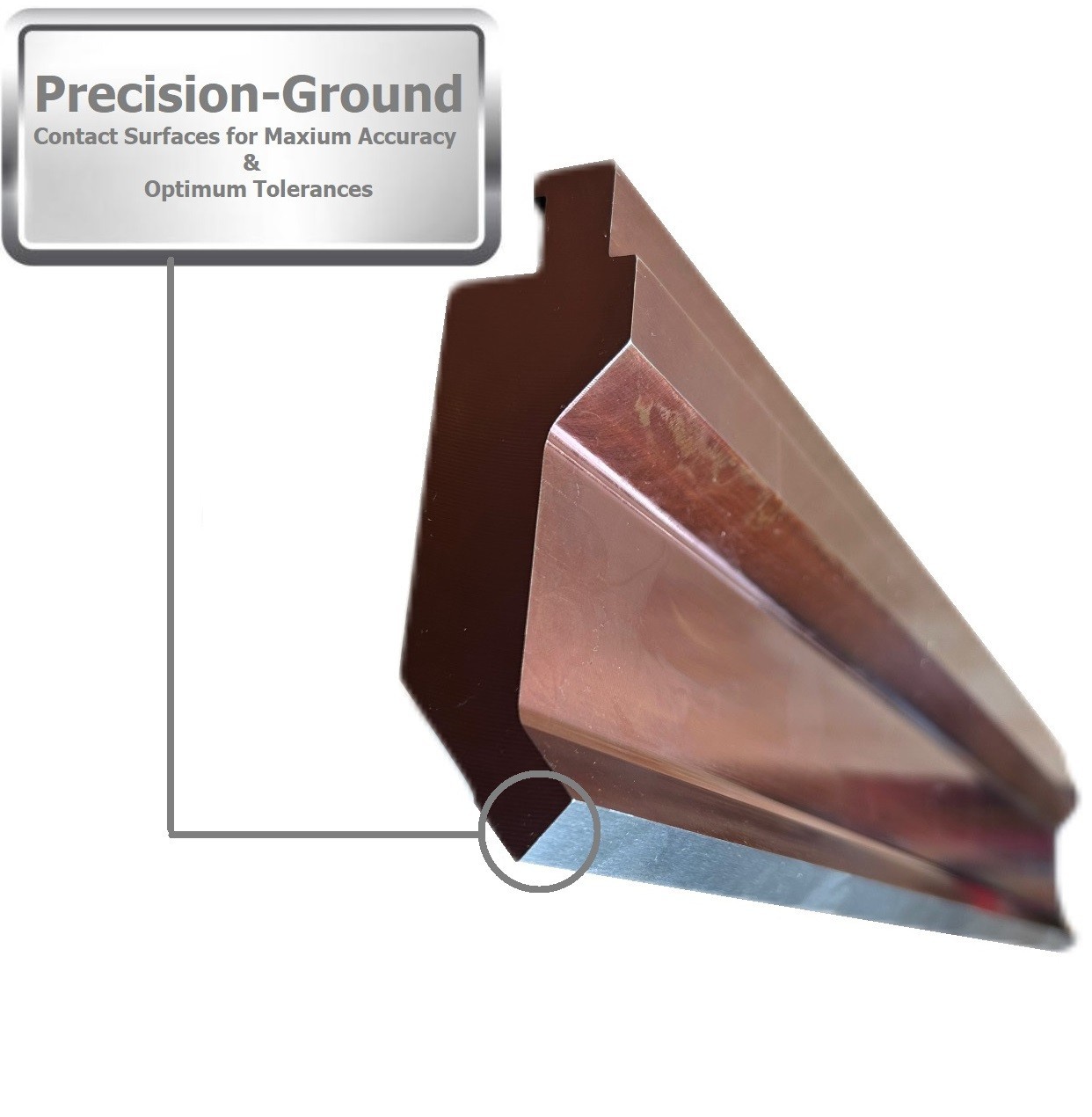 NEW 16.33” American Type 85° Press Brake Punch Die with Working Height: 3.78"