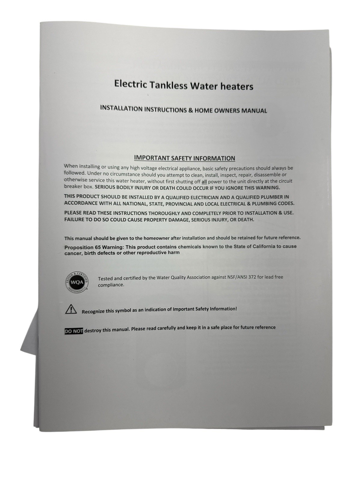 Rheem Performance 36kw Tankless Electric Water Heater RETEX-36 (OB)