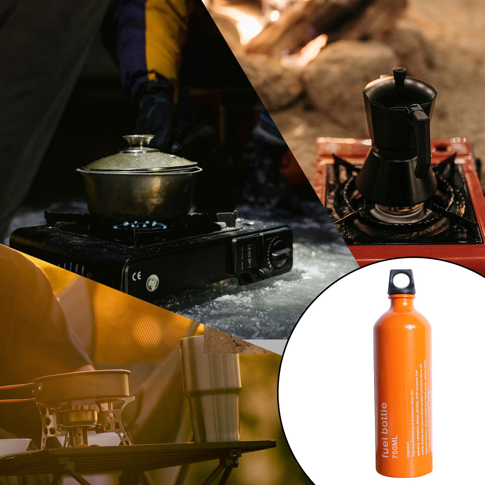 Oil Storage Can Petrol Kerosene Liquid Gas Tank Fuel Storage Bottle for Outdoor